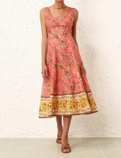 Best ZIMMERMANN Junie Cut Out Midi Dress