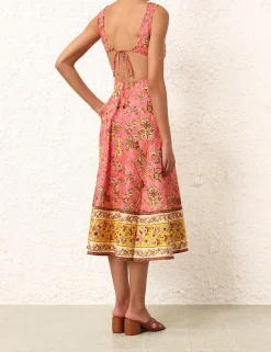 Best ZIMMERMANN Junie Cut Out Midi Dress