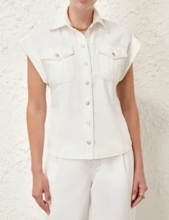 Online ZIMMERMANN Junie Denim Utility Shirt