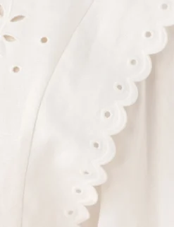 New ZIMMERMANN Junie Embroidered Midi Dress