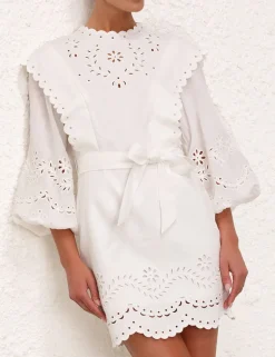 Outlet ZIMMERMANN Junie Embroidered Mini Dress
