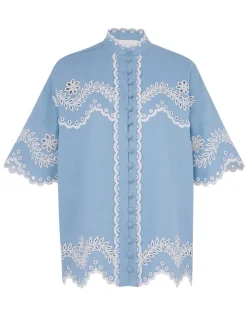 ZIMMERMANN Junie Embroidered Shirt