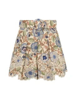 Clearance ZIMMERMANN Junie Embroidered Short