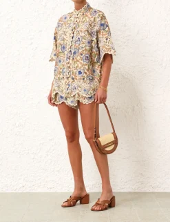 Clearance ZIMMERMANN Junie Embroidered Short