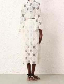 Hot ZIMMERMANN Junie Lace Midi Dress
