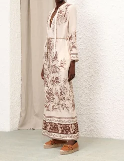 Discount ZIMMERMANN Junie Long Sleeve Maxi Dress