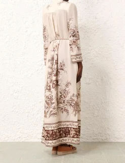 Discount ZIMMERMANN Junie Long Sleeve Maxi Dress