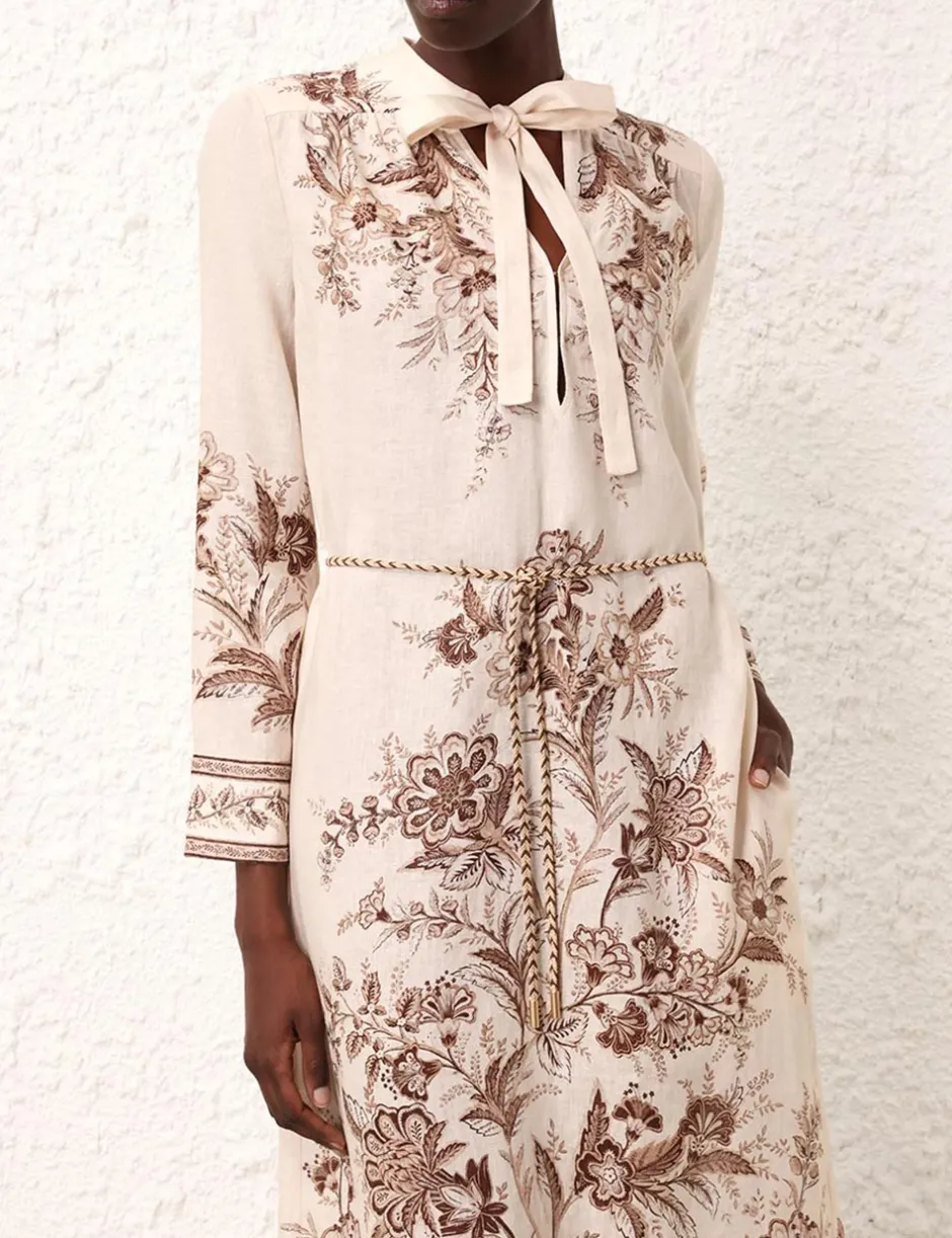 Discount ZIMMERMANN Junie Long Sleeve Maxi Dress