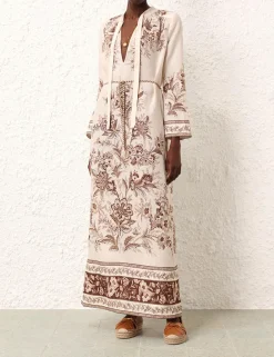 Best ZIMMERMANN Junie Long Sleeve Maxi Dress