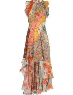 Best ZIMMERMANN Junie Racer Back Midi Dress