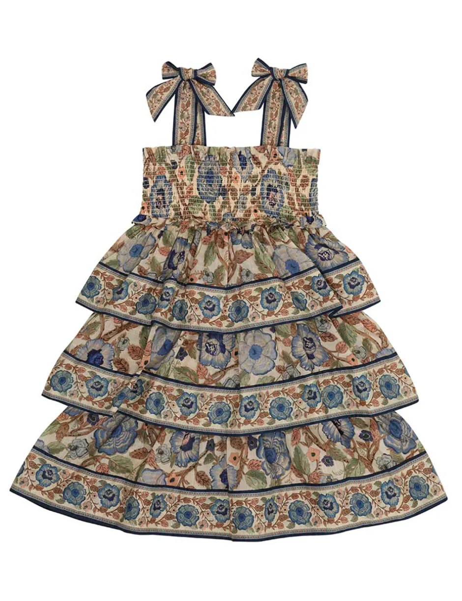 Best ZIMMERMANN Junie Shirred Tiered Dress