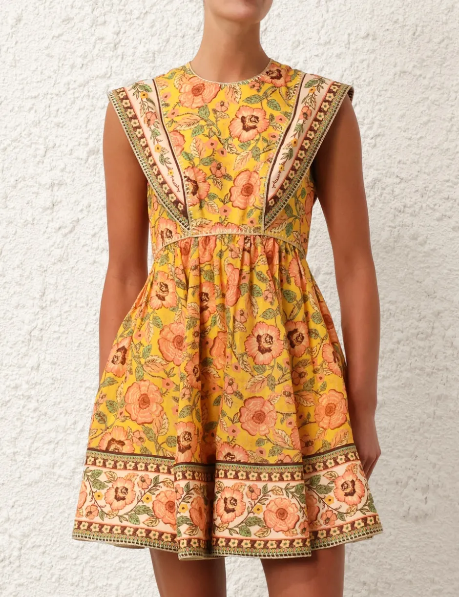 Hot ZIMMERMANN Junie Spliced Mini Dress
