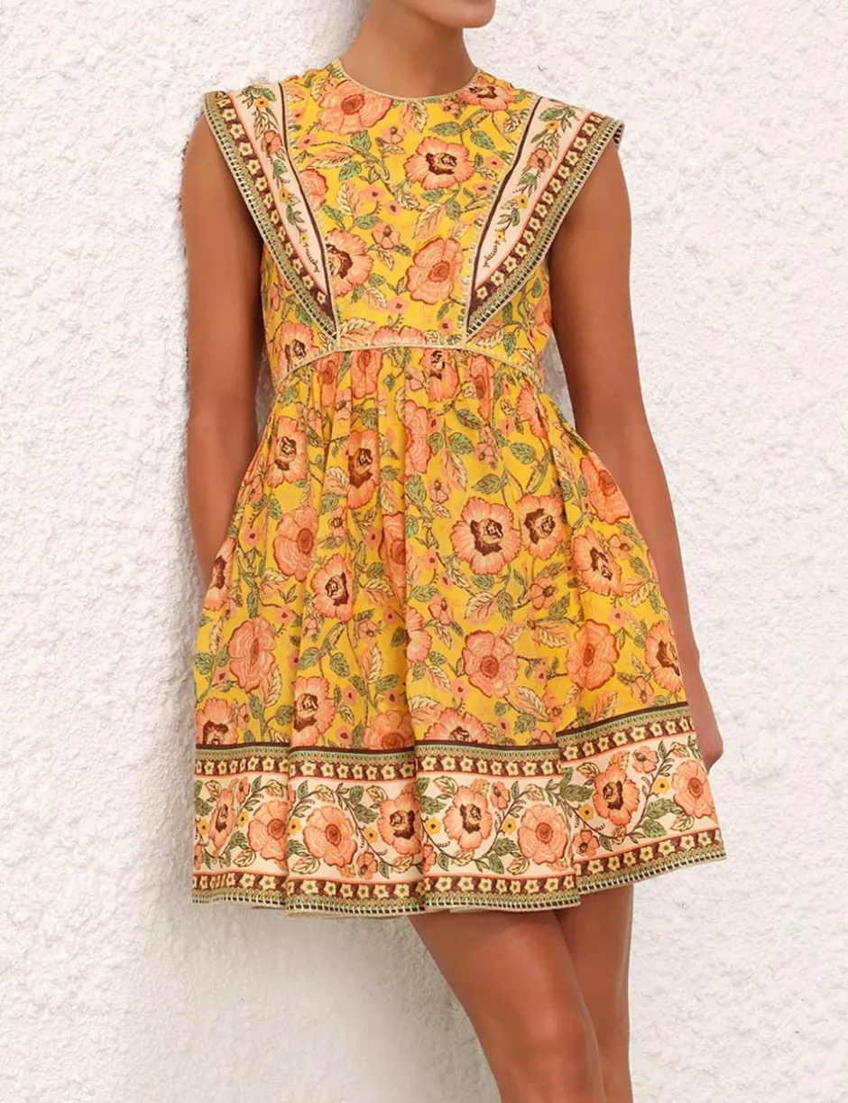 Discount ZIMMERMANN Junie Spliced Mini Dress