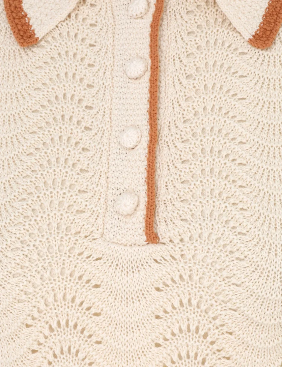 Hot ZIMMERMANN Junie Textured Knit Polo