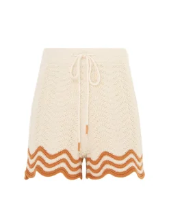 Clearance ZIMMERMANN Junie Textured Knit Shorts