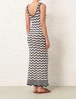 Best ZIMMERMANN Junie Textured Knit Tank Dress