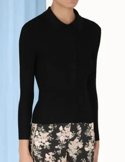New ZIMMERMANN Knit Polo Top