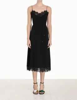Sale ZIMMERMANN Lace Panel Slip Midi