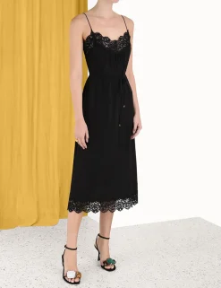 Sale ZIMMERMANN Lace Panel Slip Midi