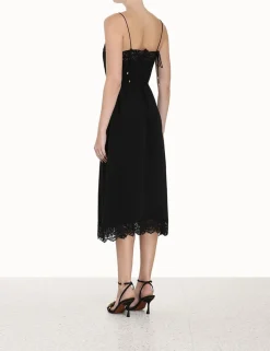 Hot ZIMMERMANN Lace Panel Slip Midi