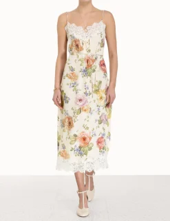 Sale ZIMMERMANN Lace Panel Slip Midi