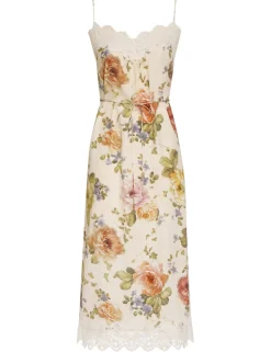Discount ZIMMERMANN Lace Panel Slip Midi