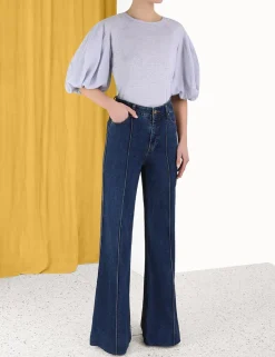 Best ZIMMERMANN Lantern Sleeve Tee