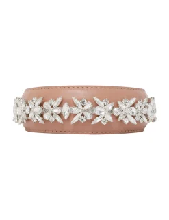 Hot ZIMMERMANN Leather Crystal Headband