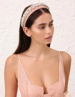Sale ZIMMERMANN Leather Crystal Headband