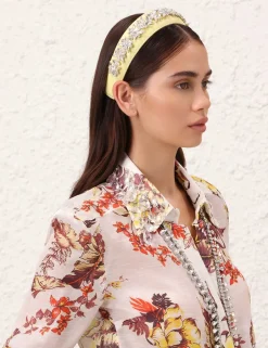Online ZIMMERMANN Leather Crystal Headband