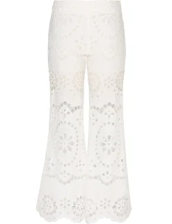 Clearance ZIMMERMANN Lexi Embroidered Flare Pant