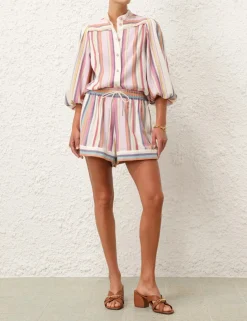 Sale ZIMMERMANN Lexi Relaxed Stripe Short