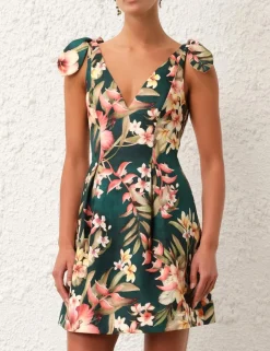 New ZIMMERMANN Lexi Tie Mini Dress