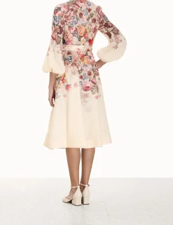 ZIMMERMANN Luminosity Buttoned Midi Dress
