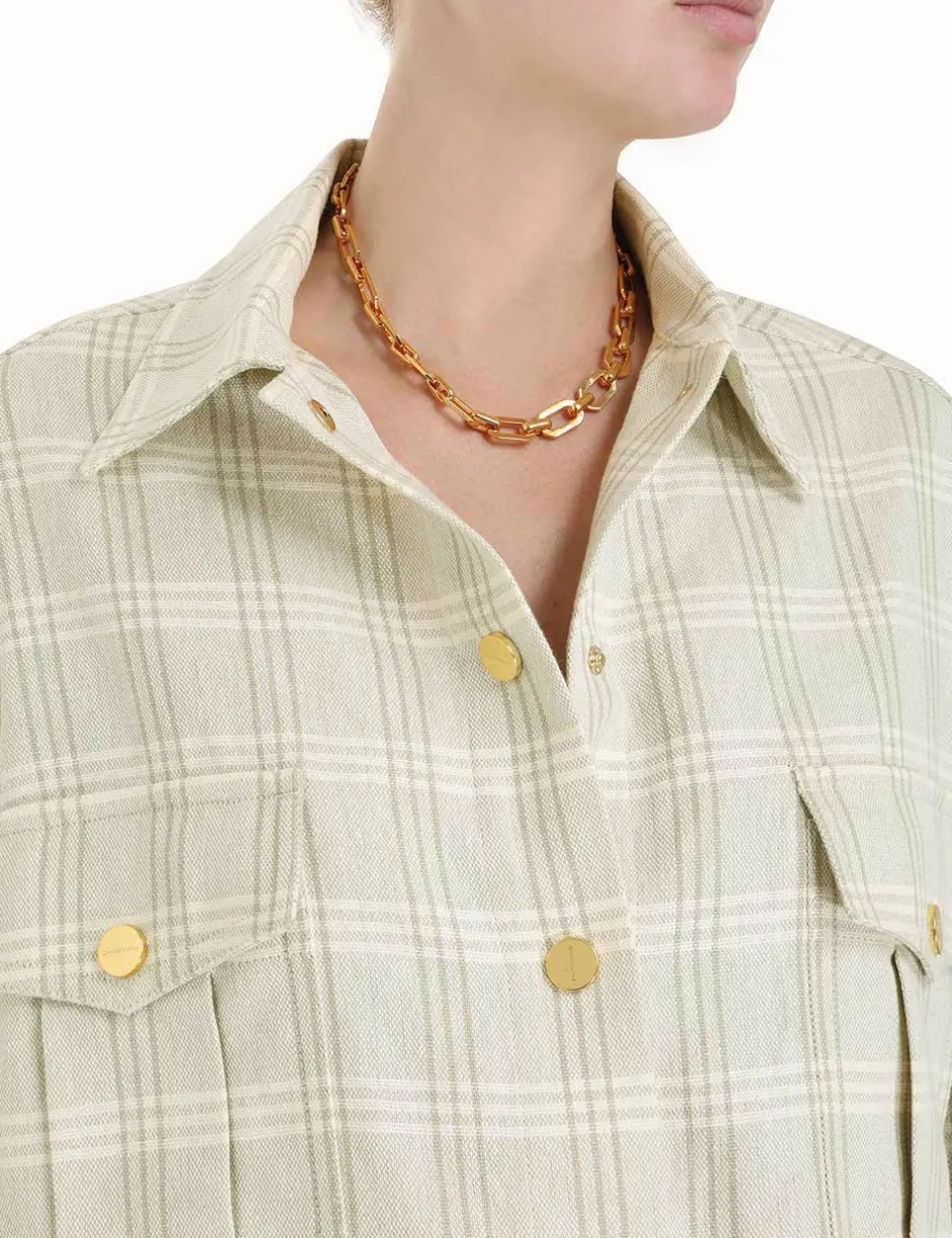 Clearance ZIMMERMANN Luminosity Check Shirt