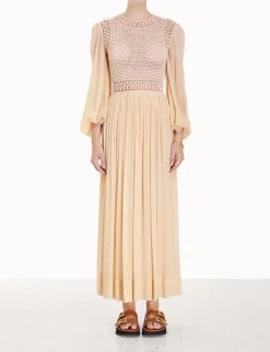 Best ZIMMERMANN Luminosity Crochet Bodice Midi