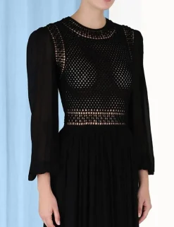 Online ZIMMERMANN Luminosity Crochet Bodice Midi