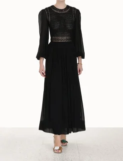 Hot ZIMMERMANN Luminosity Crochet Bodice Midi