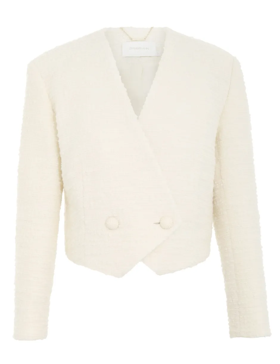 Discount ZIMMERMANN Luminosity Cropped Blazer
