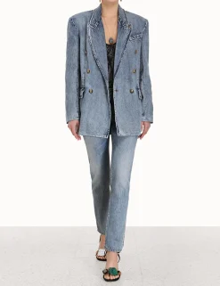 Discount ZIMMERMANN Luminosity Denim Blazer