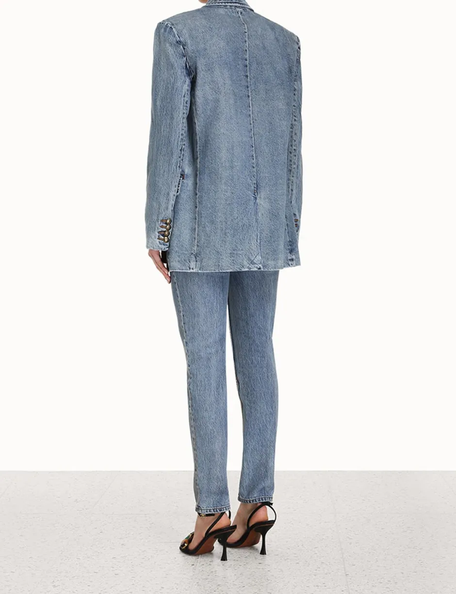 Discount ZIMMERMANN Luminosity Denim Blazer