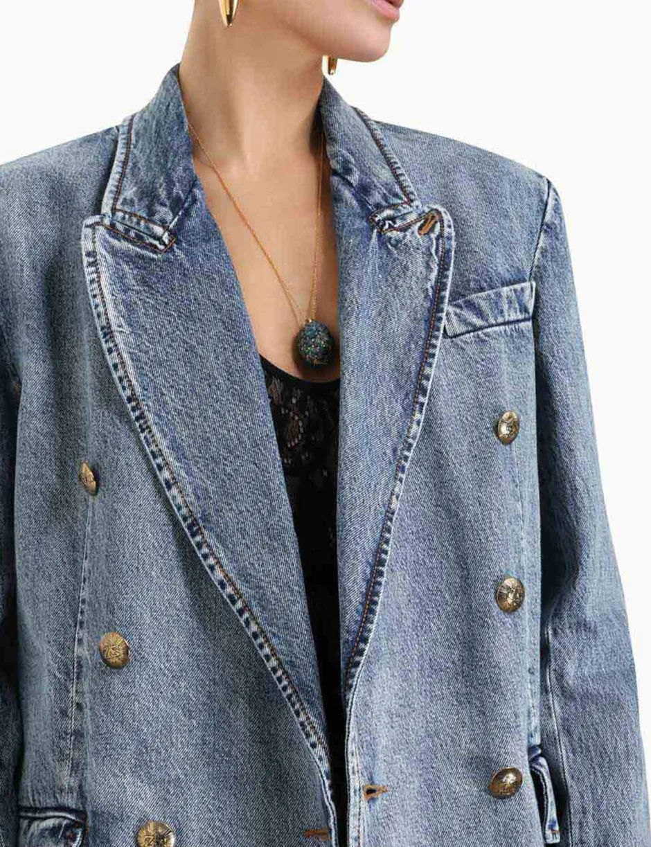 Discount ZIMMERMANN Luminosity Denim Blazer
