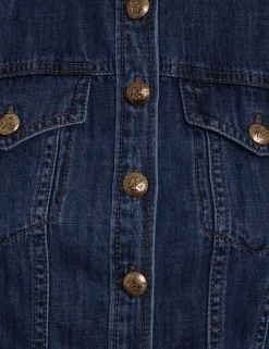 Clearance ZIMMERMANN Luminosity Denim Corset Shirt