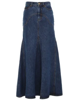 Best ZIMMERMANN Luminosity Denim Maxi Skirt