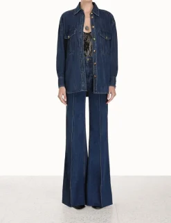 Best ZIMMERMANN Luminosity Denim Shirt
