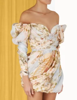 Hot ZIMMERMANN Luminosity Drape Mini Dress