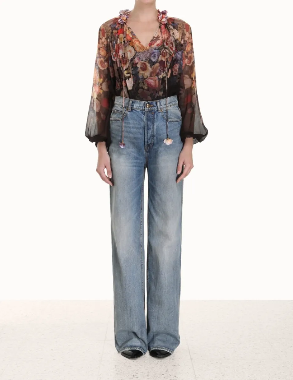 Best ZIMMERMANN Luminosity Floral Blouse