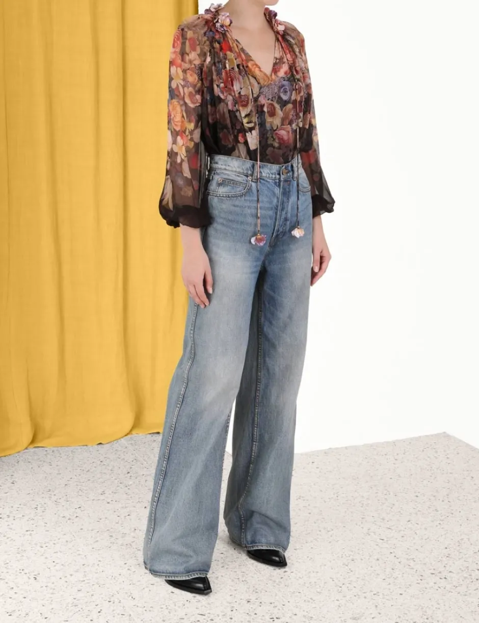 Best ZIMMERMANN Luminosity Floral Blouse