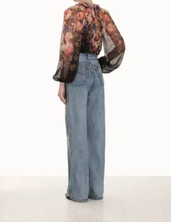 Best ZIMMERMANN Luminosity Floral Blouse