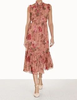 Clearance ZIMMERMANN Luminosity Flutter Dress